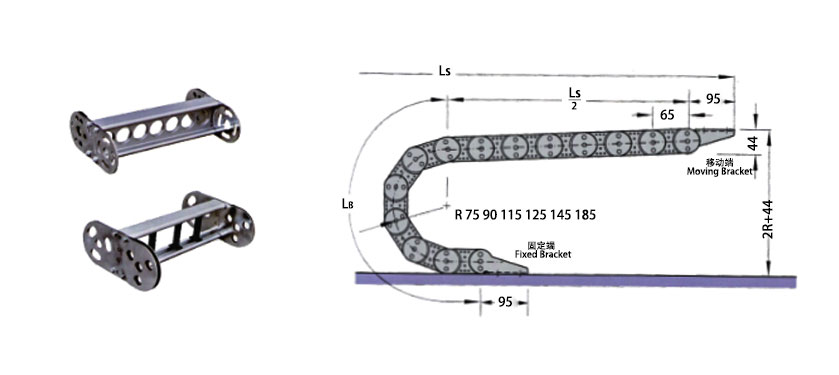 TL 65型鋼鋁拖鏈 TL 65型鋼鋁拖鏈