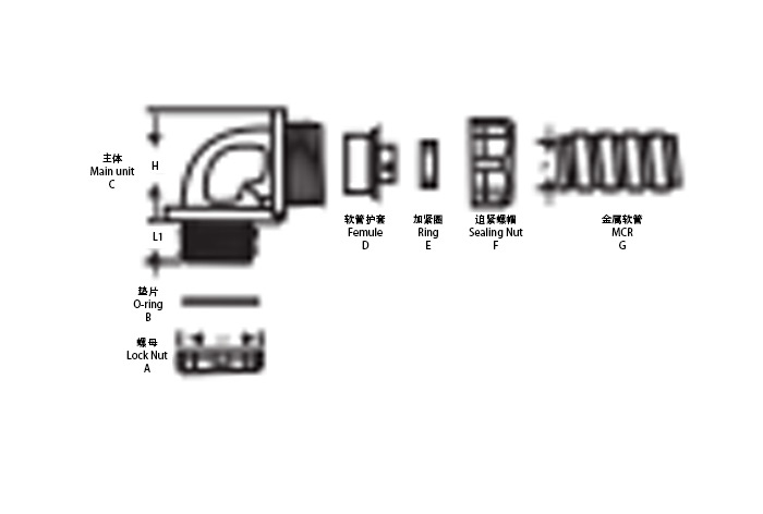 90度金屬?gòu)澖宇^解析圖 90度金屬?gòu)澖宇^解析圖